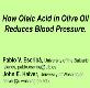 How Oleic Acid in olive oil reduces blood pressure Powerpoint Presentation