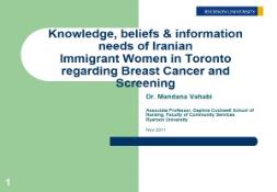 Breast cancer knowledge and practices among immigrant women PowerPoint Presentation