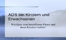 ADHD PowerPoint Presentation