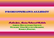Probiotics and Allergies Powerpoint Presentation