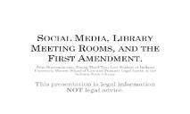 Social Media-Meeting Rooms-and the First Amendment PowerPoint Presentation