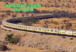 Amazing Trains Top View PowerPoint Presentation