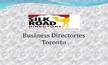 Business Directories Toronto PowerPoint Presentation