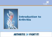 Introduction of Arthritis Powerpoint Presentation