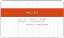 About Web 3 point 0 PowerPoint Presentation