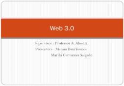 About Web 3 point 0 PowerPoint Presentation