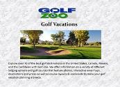 Golf Vacations Powerpoint Presentation