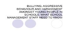 Appendix A Bullying PowerPoint Presentation