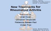 Arthritis treatment PowerPoint Presentation