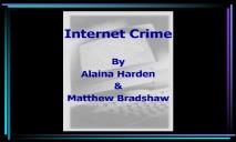 Internet Crime PowerPoint Presentation