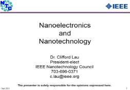 Nanotechnology-An Overview PowerPoint Presentation