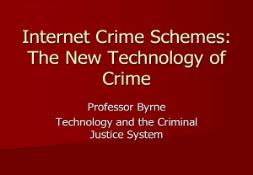 Internet Crime Schemes PowerPoint Presentation