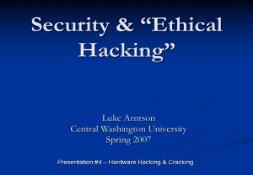 Security and Ethical Hacking PowerPoint Presentation