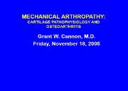 Osteoarthritis Terminology Powerpoint Presentation