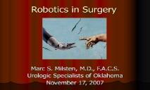 Robotics in Surgery PowerPoint Presentation