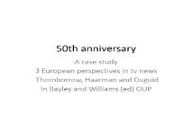 50th anniversary PowerPoint Presentation