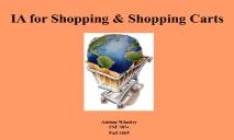 IA for Shopping and Shopping Carts PowerPoint Presentation