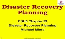 How Disaster Recovery Planning PowerPoint Presentation