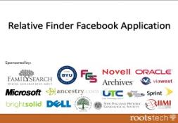 Relative Finder Facebook Application PowerPoint Presentation