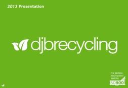 Introduction to DJB Recycling 2013-DJB Recycling PowerPoint Presentation