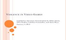 Video Games-the Bad and the Ugly PowerPoint Presentation