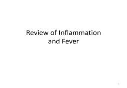 Read about Inflammation Fever PowerPoint Presentation