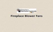 Fireplace Blower Fans PowerPoint Presentation