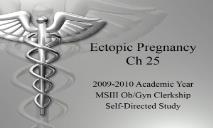 Ectopic Pregnancy Wiki PowerPoint Presentation