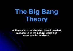 The Big Bang Theory PowerPoint Presentation