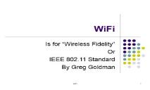 WiFi (Khirman) PowerPoint Presentation
