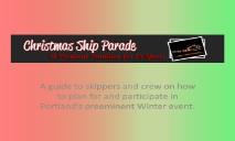 Christmas Ships 2012 PPT PowerPoint Presentation