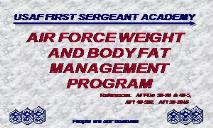 AIR FORCE WEIGHT AND BODY FAT MANAGEMENT PROGRAM PowerPoint Presentation