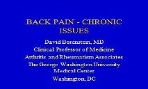 Free Download BACK PAIN PowerPoint Presentation