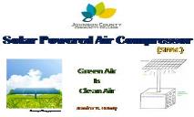 Solar Powered Air Compressor PowerPoint Presentation
