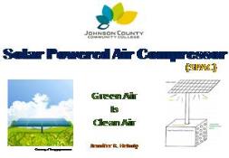 Solar Powered Air Compressor PowerPoint Presentation