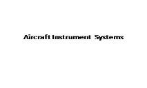 Aircraft Instrument Systems PowerPoint Presentation