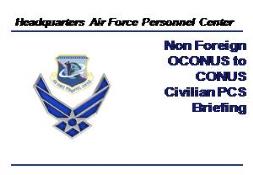 AFPC CC Approved Template - Air Force Civilian Careers PowerPoint Presentation