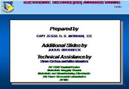 Air Force ElectroStatic Discharge Training PowerPoint Presentation