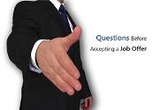 Questions Before Accepting a Job Offer Powerpoint Presentation