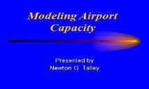 Airport Capacity and Delay PowerPoint Presentation