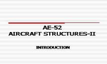 AIRCRAFT STRUCTURES PowerPoint Presentation