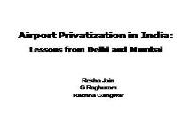 Airport Privatization PowerPoint Presentation