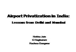 Airport Privatization PowerPoint Presentation