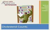 Cholesterol Counts PowerPoint Presentation