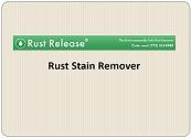 Rust Stain Remover Powerpoint Presentation