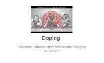 About Doping PowerPoint Presentation