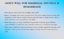MARRIAGE DIVORCE REMARRIAGE FOREST HILLS CHURCH OF CHRIST PowerPoint Presentation