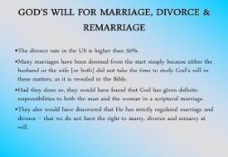 MARRIAGE DIVORCE REMARRIAGE FOREST HILLS CHURCH OF CHRIST PowerPoint Presentation