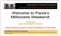 Canadian Financial Freedom PowerPoint Presentation