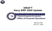 PDI Navy ERP Brief United States Navy PowerPoint Presentation